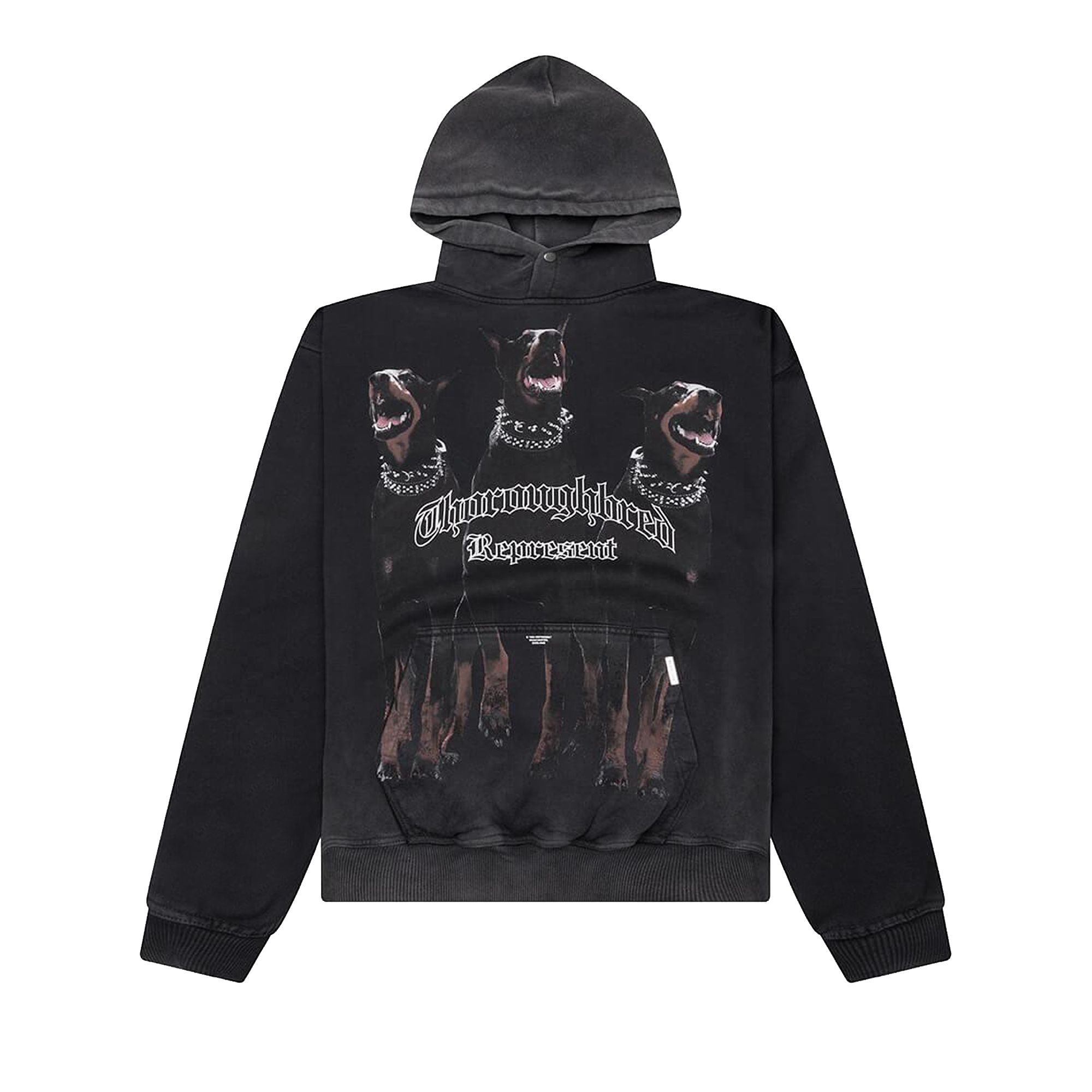 Pre-owned Represent Clo Thoroughbred Hoodie 'vintage Black' | Men's Size M