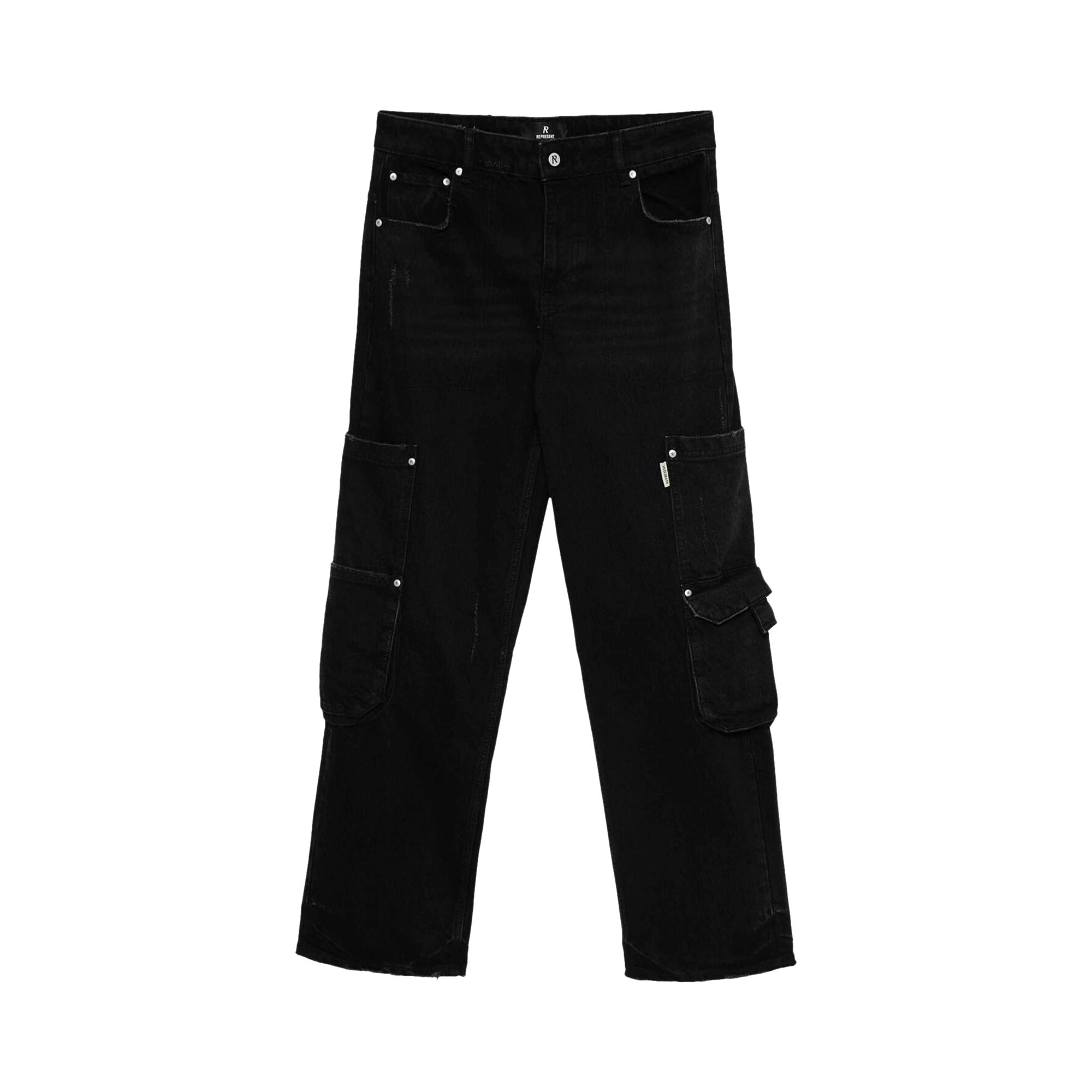 Pre-owned Represent Clo R3 Workshop Jeans 'black' | Men's Size 32