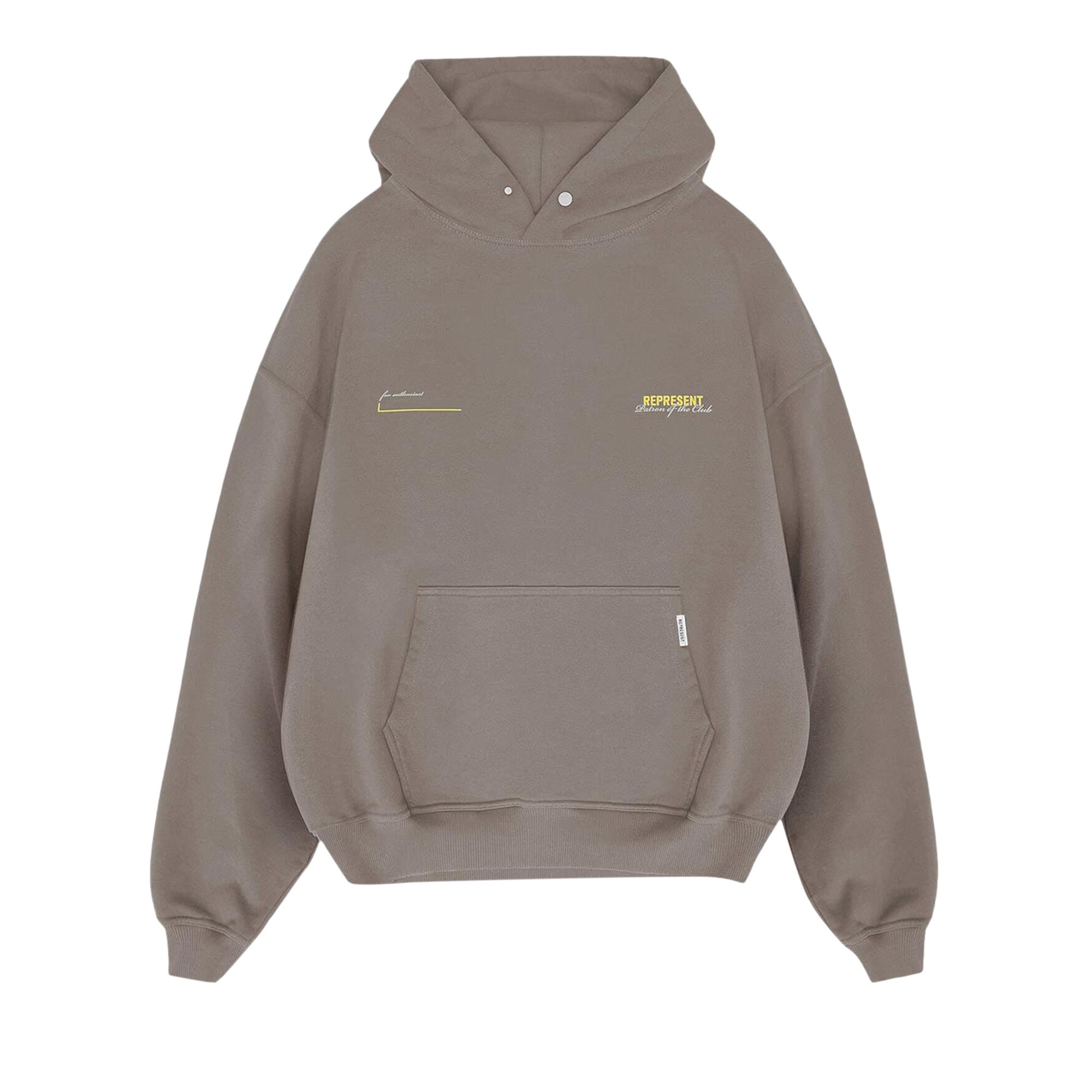 Pre-owned Represent Clo Patron Of The Club Hoodie 'washed Olive' | Green | Men's Size Xl