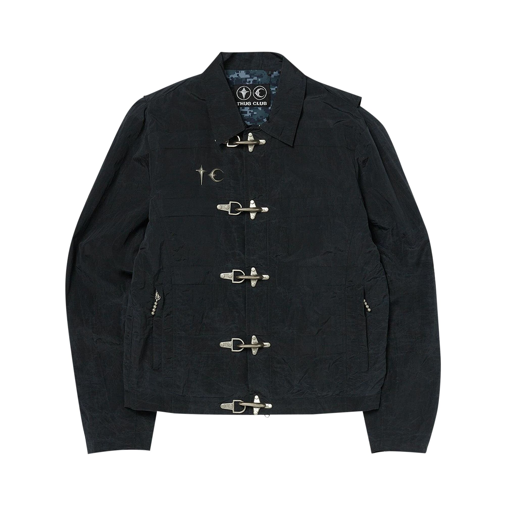 Pre-owned Thug Club Scarred Bio Soldier Jacket 'black' | Men's Size 1