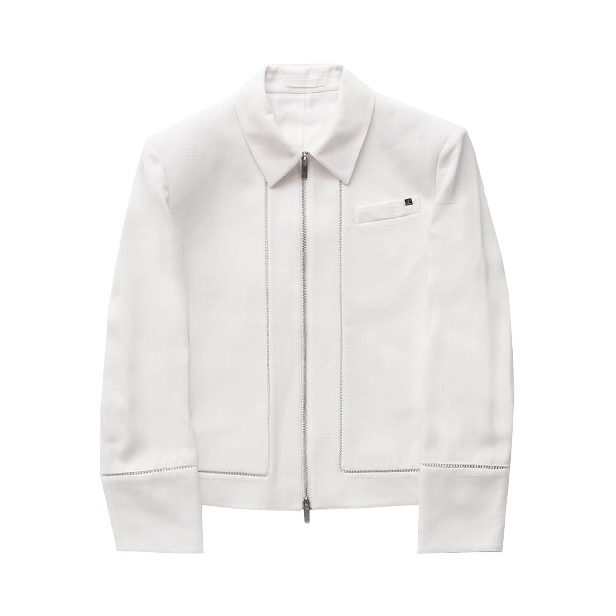 Pre-owned Helmut Lang Zip Border Jacket 'antique White' | Men's Size Xl