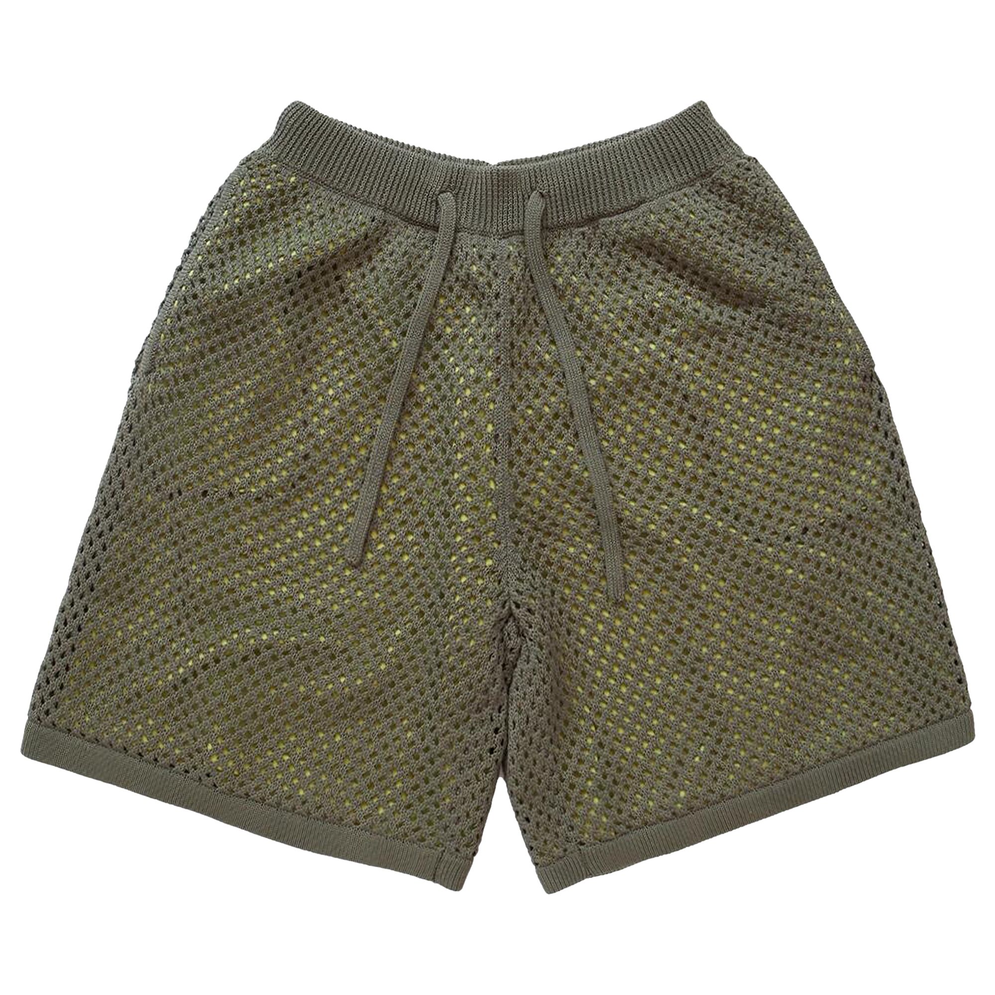 Pre-owned Kenzo Mesh Bermuda Shorts 'khaki' | Green | Men's Size Xxl