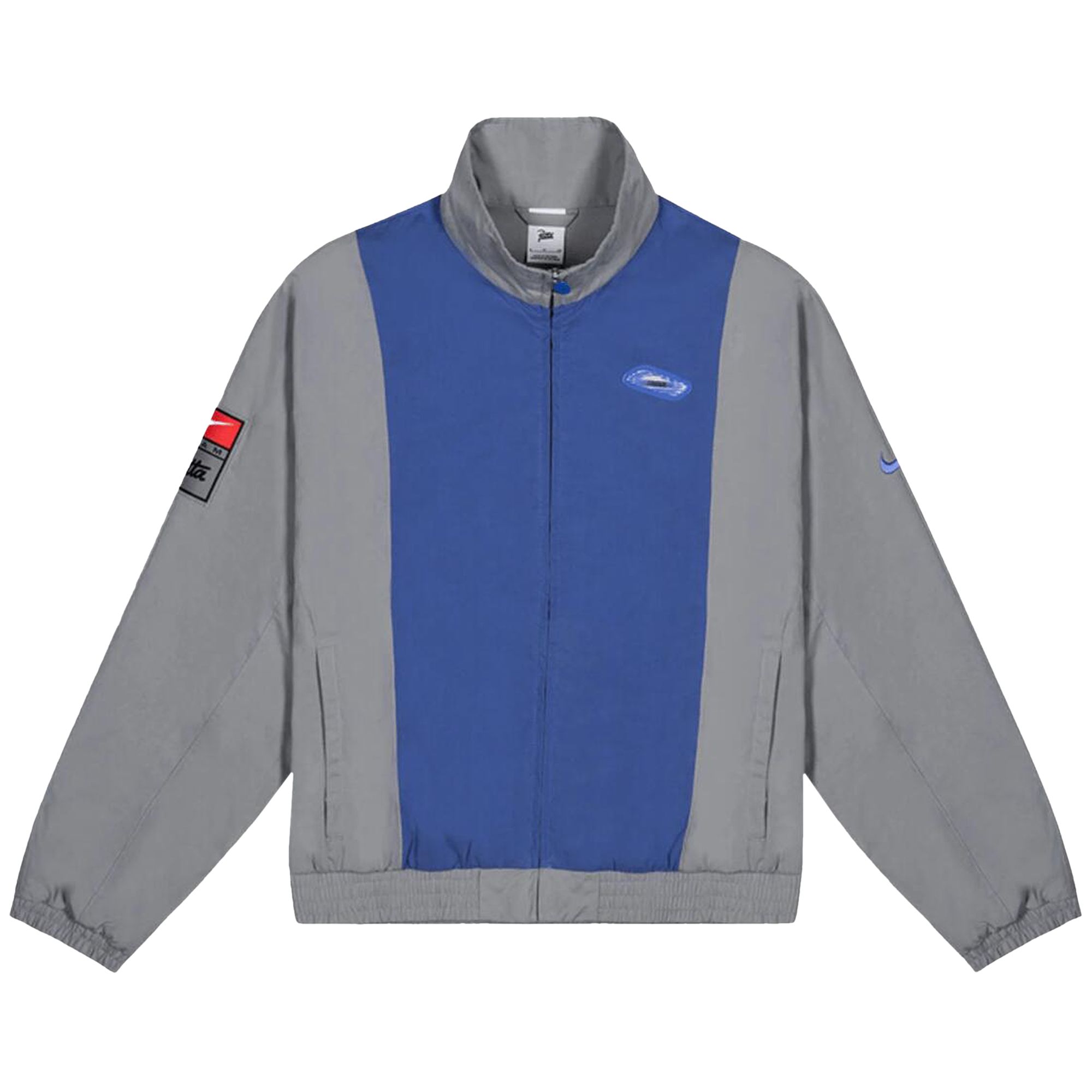Pre-owned Nike X Patta Track Jacket 'particle Grey/sapphire' | Men's Size M In Gray
