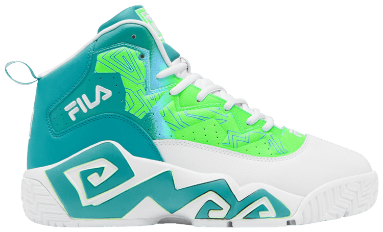 Fila MB White Teal Lime