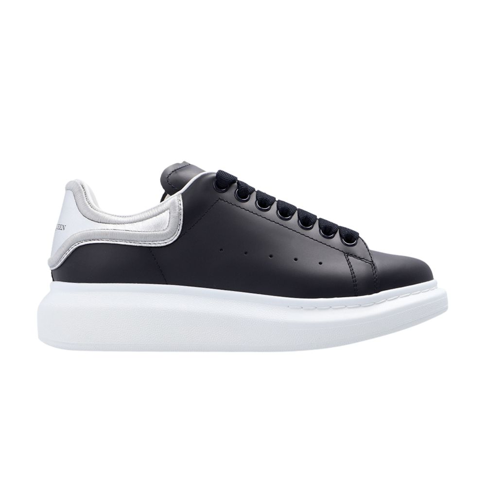 Pre-owned Alexander Mcqueen Wmns Oversized Sneaker 'embroidered Heel - Navy Silver' | Blue |
