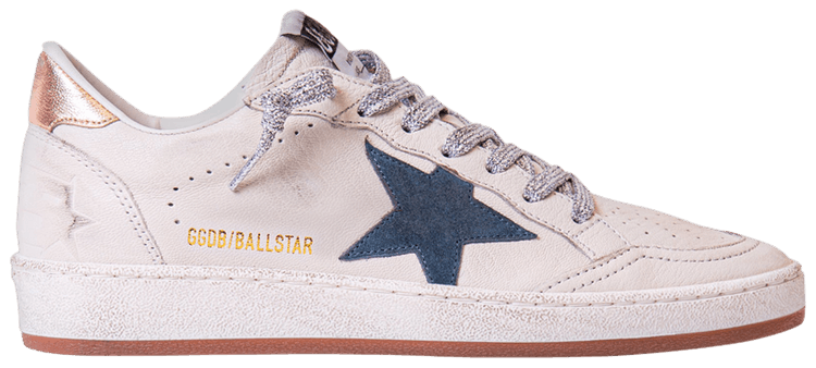 Golden Goose Wmns Ball Star White Smoke Blue Peach
