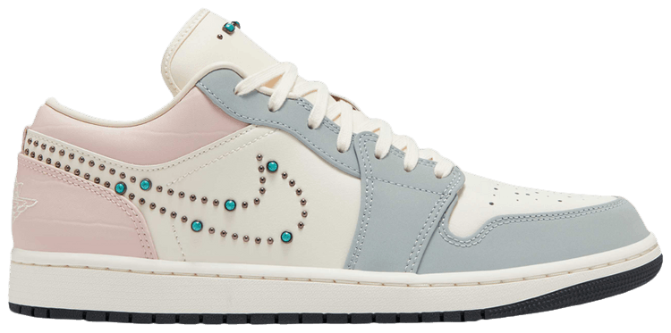 Wmns Air Jordan 1 Low Gem Studded Swoosh