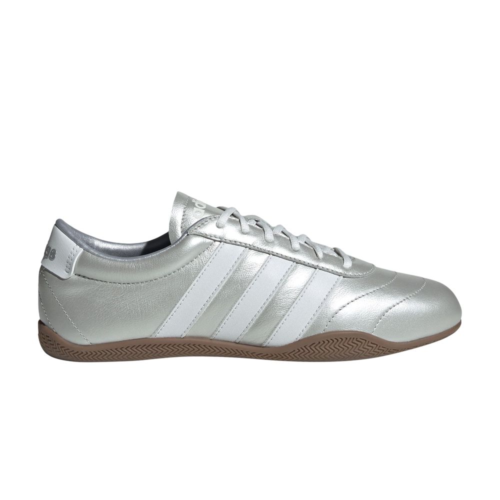 Pre-owned Adidas Originals Adidas Wmns Grand Court Lo 'silver Metallic Gum' | Women's Size 8.5