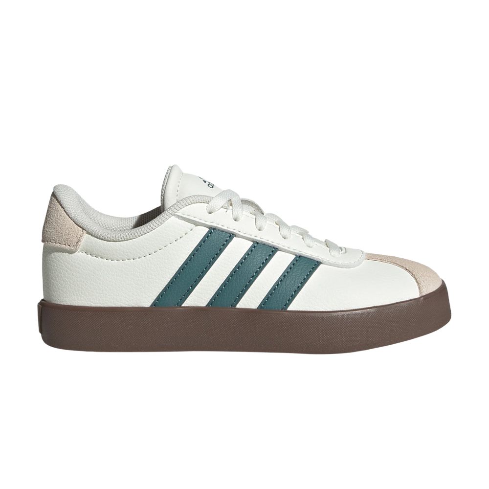 Pre-owned Adidas Originals Adidas Vl Court 3.0 K 'off White Preloved Teal' | Kid's Size 7