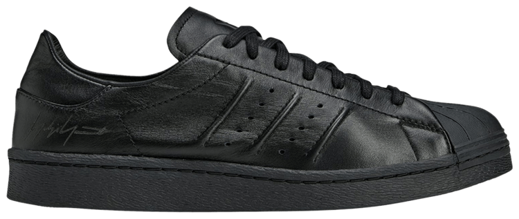 Adidas Y 3 Superstar Luxe Leather Pack   Triple Black
