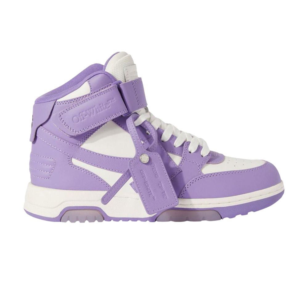 Pre-owned Off-white Wmns Out Of Office Mid 'purple White' | Women's Size 37