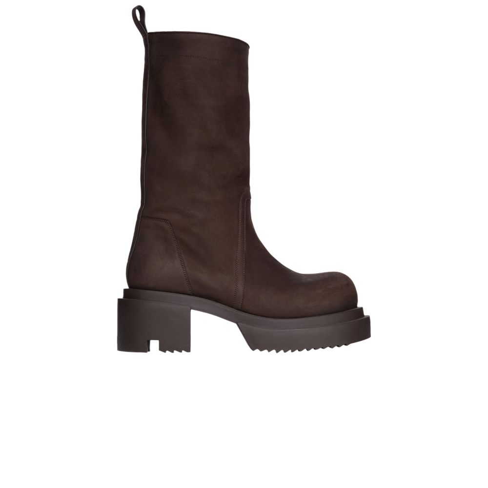 Pre-owned Rick Owens Wmns Concordians Calf Pull On Bogun Boot 'brown' | Women's Size 39