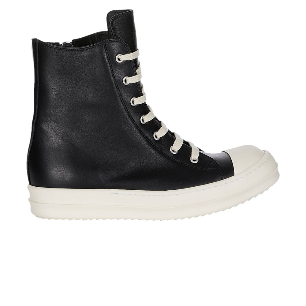 Pre-owned Rick Owens Concordians Leather High 'black Milk' | Men's Size 43