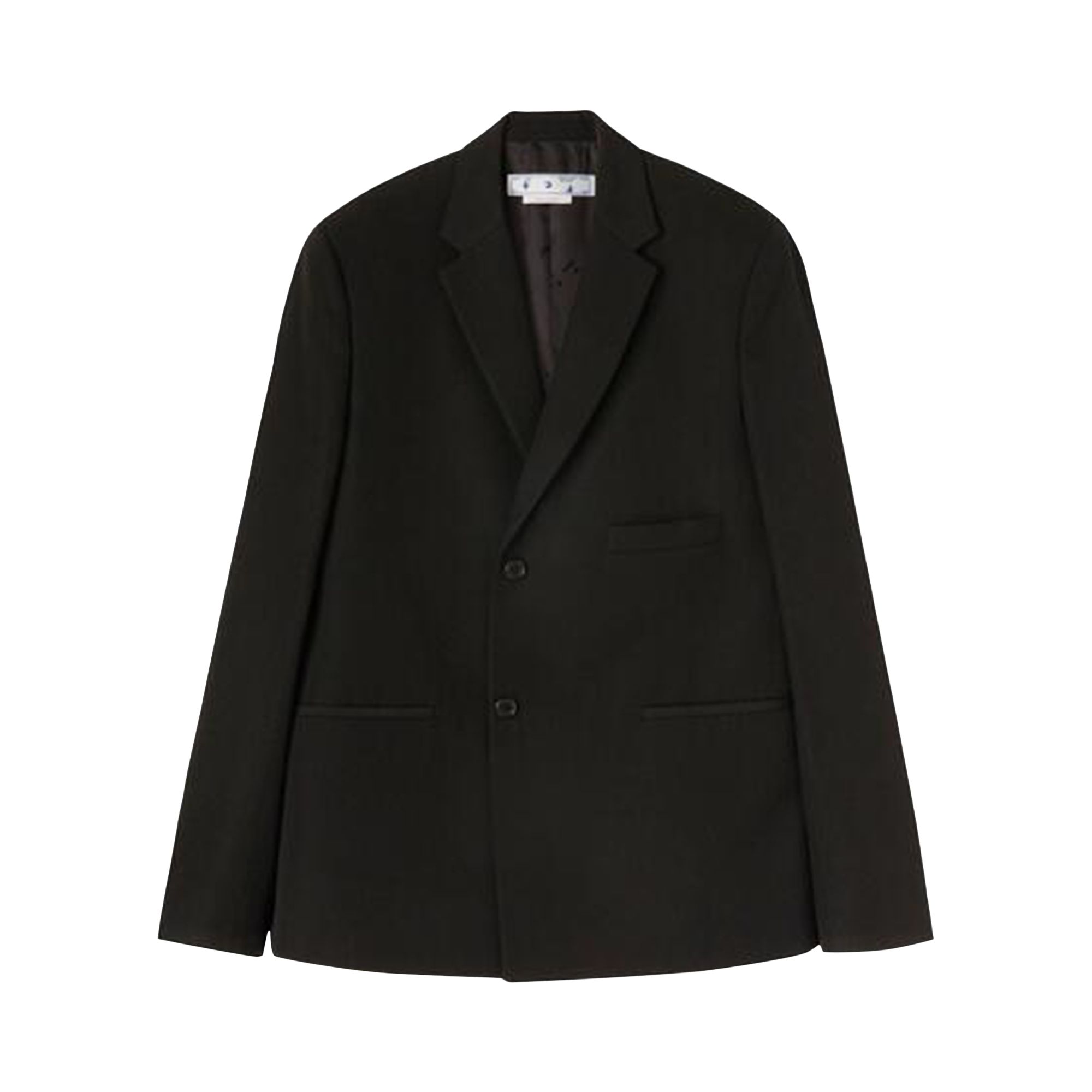 Pre-owned Off-white Patterned Skate Fit Single Breasted Blazer 'black' | Men's Size 46