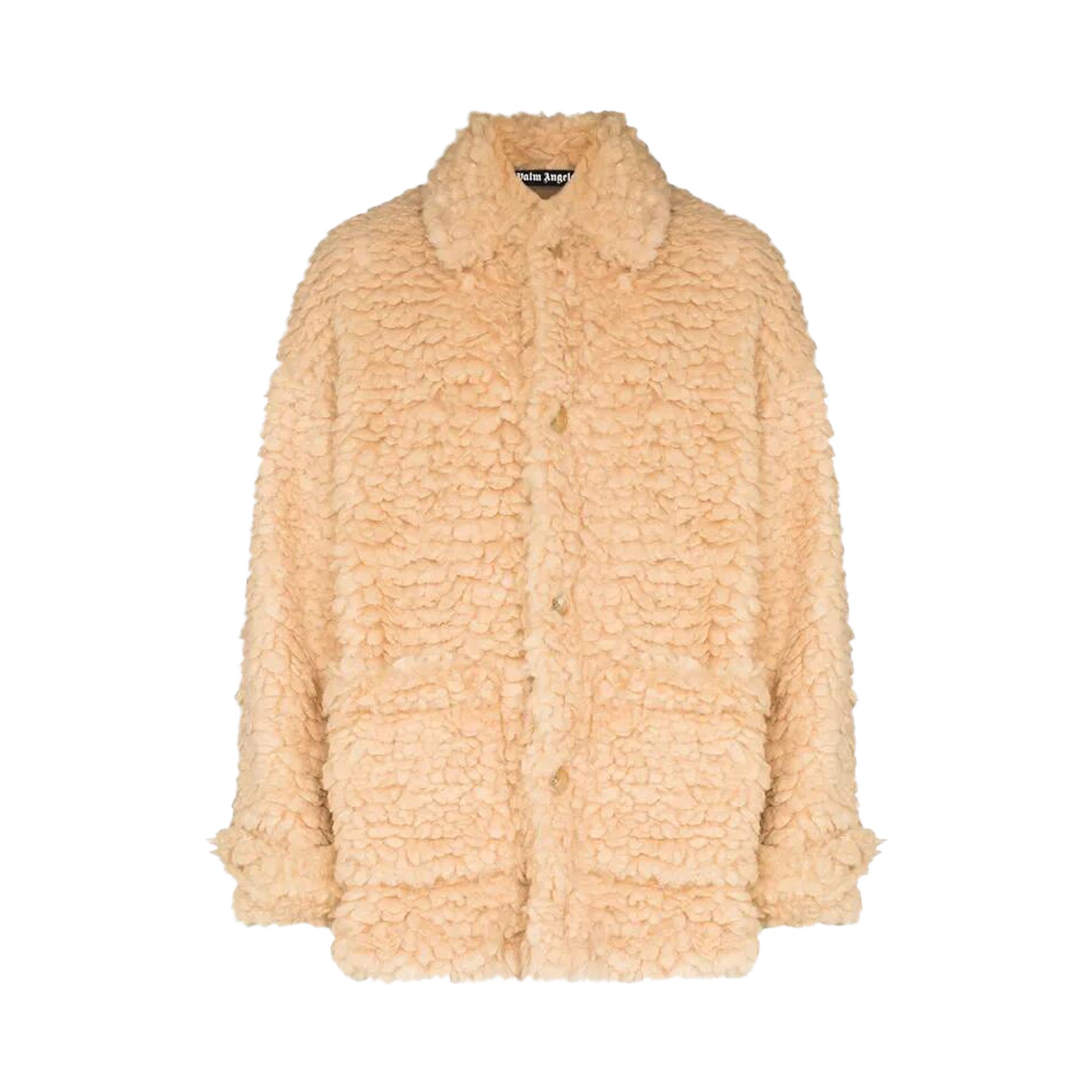 Pre-owned Palm Angels Curly Pea Jacket 'beige' | Tan | Men's Size 46