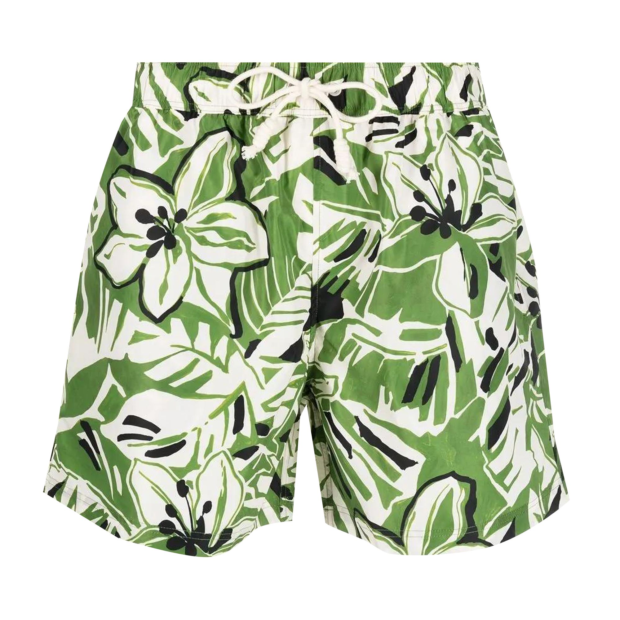 Pre-owned Palm Angels All Over Banana Leaf Shorts 'green' | Men's Size Xs