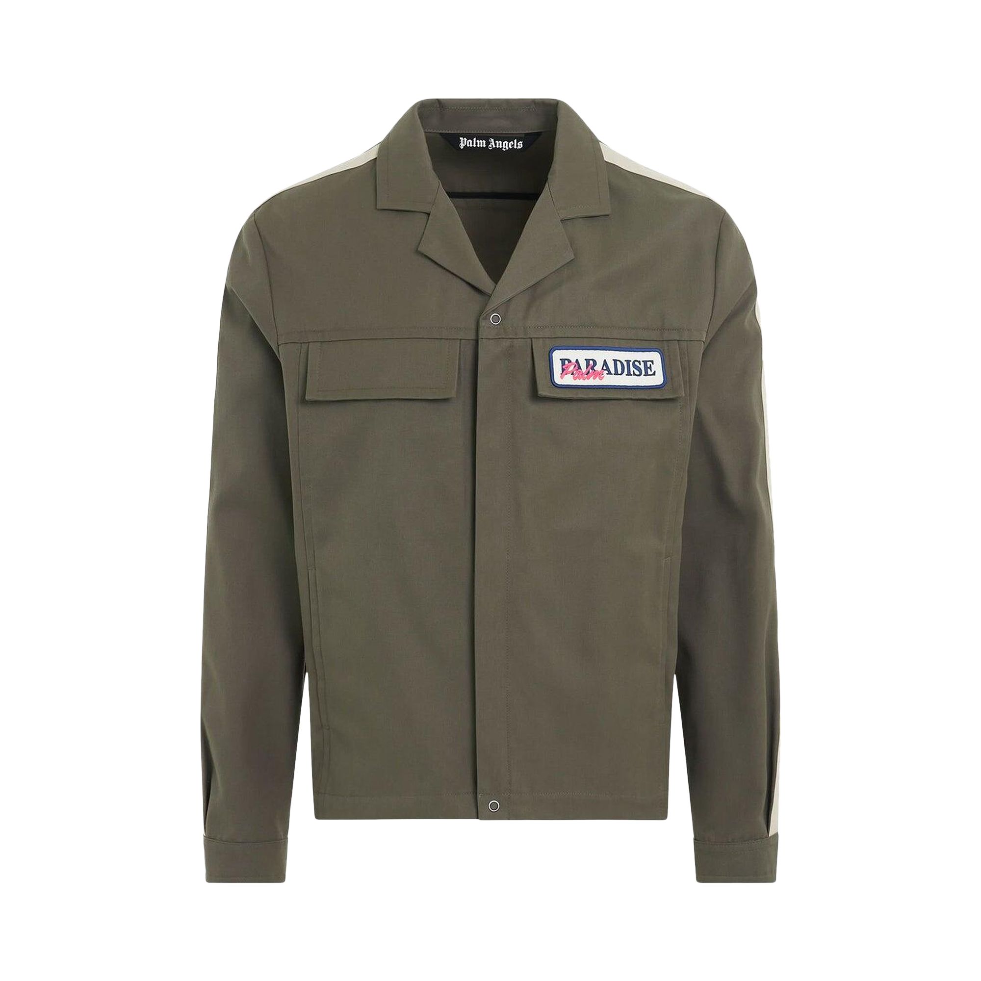 Pre-owned Palm Angels Paradise Coach Jacket 'military' | Green | Men's Size S