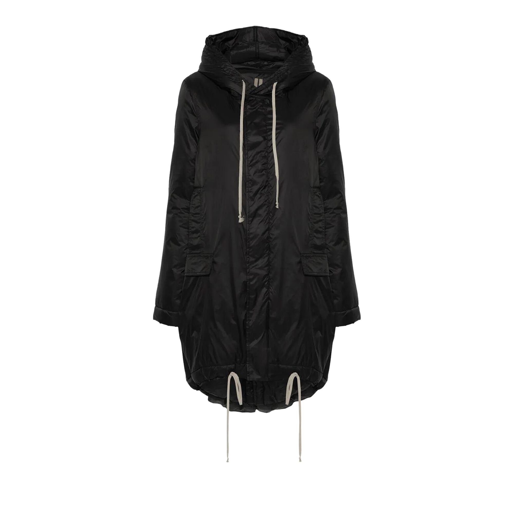 Pre-owned Rick Owens Drkshdw Luxor Hooded Fishtail Parka 'black' | Men's Size Xs