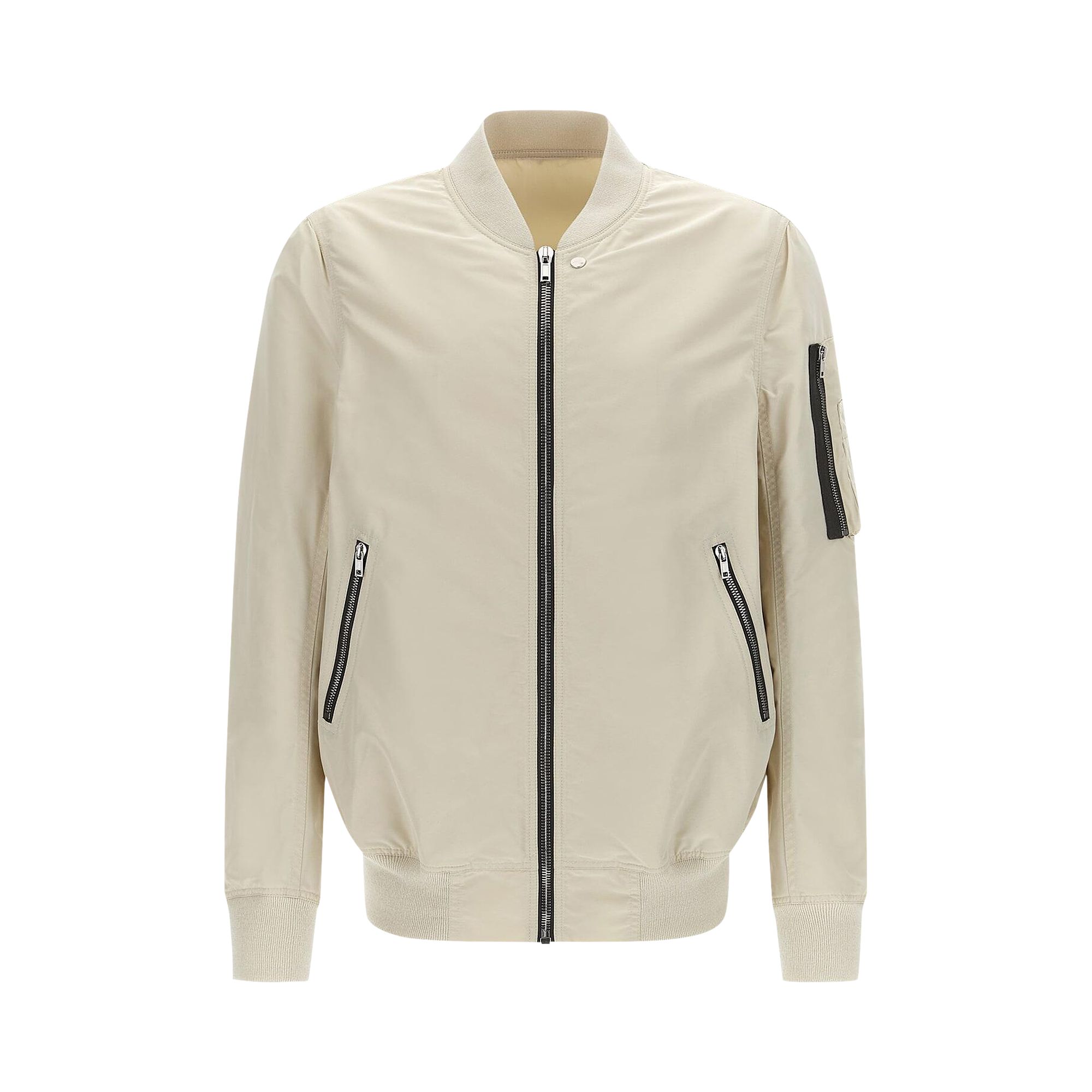Pre-owned Rick Owens Drkshdw Flight Bomber Jacket 'natural' | Cream | Men's Size L