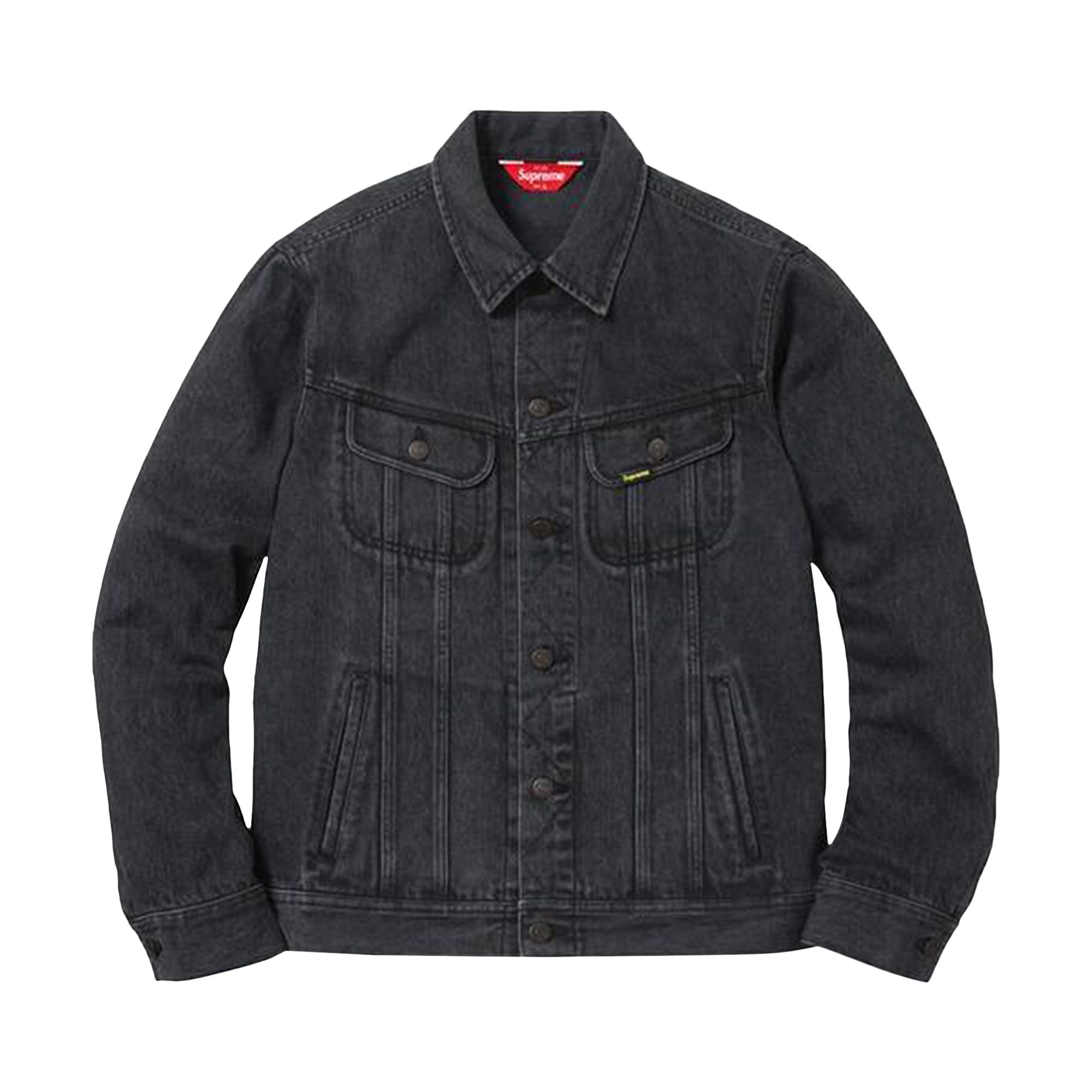 Pre-owned Supreme Denim Trucker Jacket 'black' | Men's Size M
