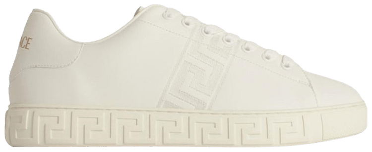 Versace Embroidered Greca Sneaker White