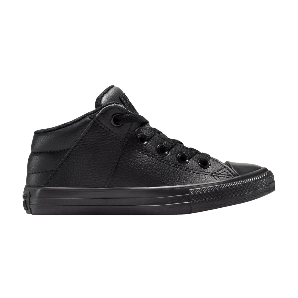 Pre-owned Converse Chuck Taylor All Star Axel Mid Ps 'triple Black' | Kid's Size 10.5