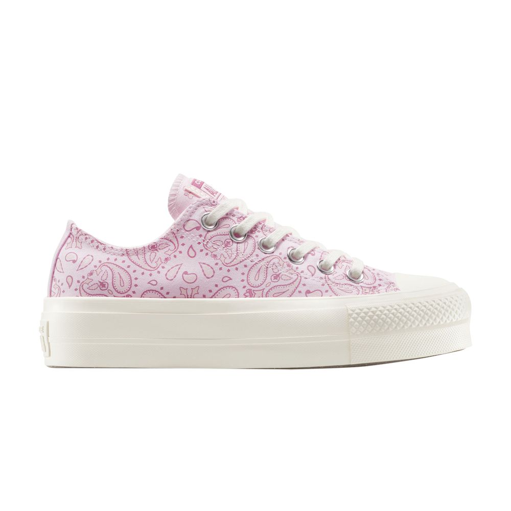 Pre-owned Converse Wmns Chuck Taylor All Star Lift Platform Low 'paisley' | Pink | Women's Size 8