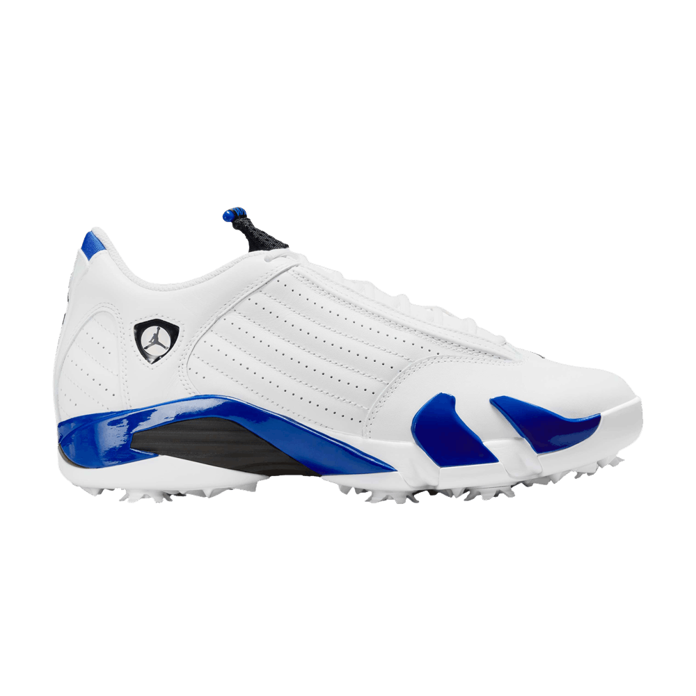 jordans 14 white and blue