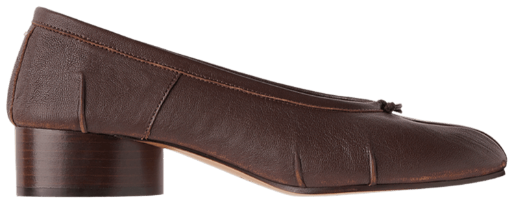 Maison Margiela Wmns Tabi New Ballerina Artisanal Vintage Effect   Moka