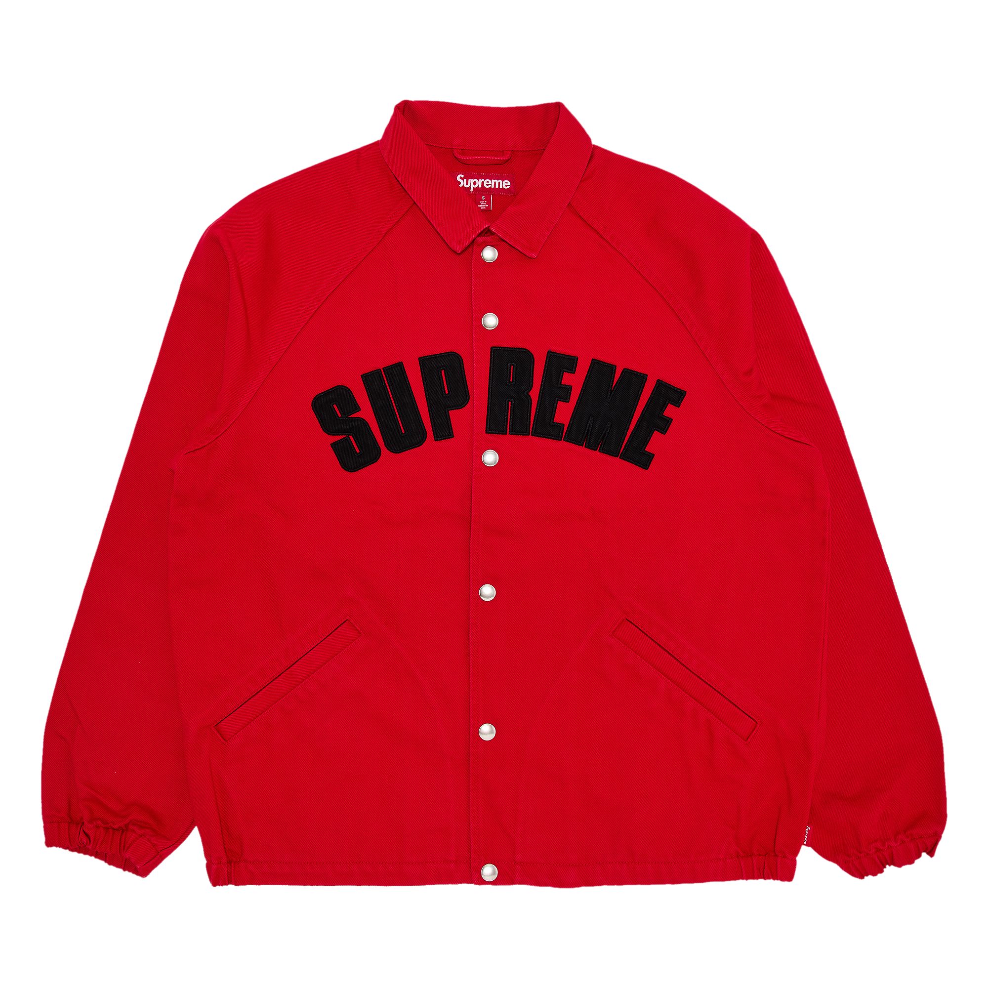 Pre-owned Supreme Arc Denim Coaches Jacket 'red' | Men's Size L