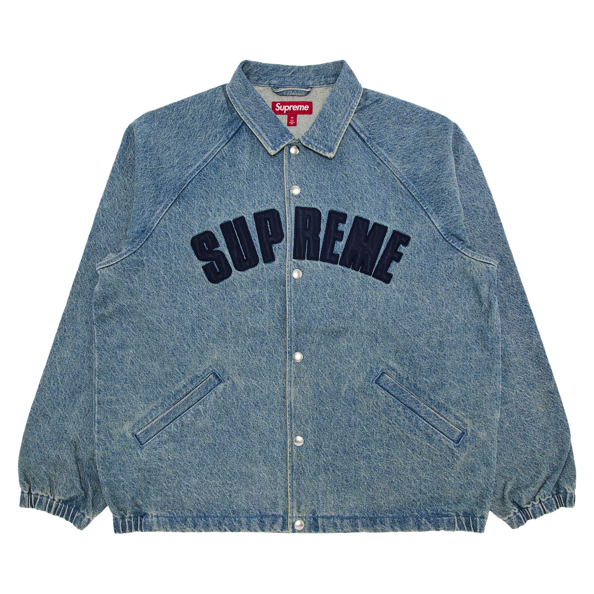 Pre-owned Supreme Arc Denim Coaches Jacket 'washed Indigo' | Blue | Men's Size M