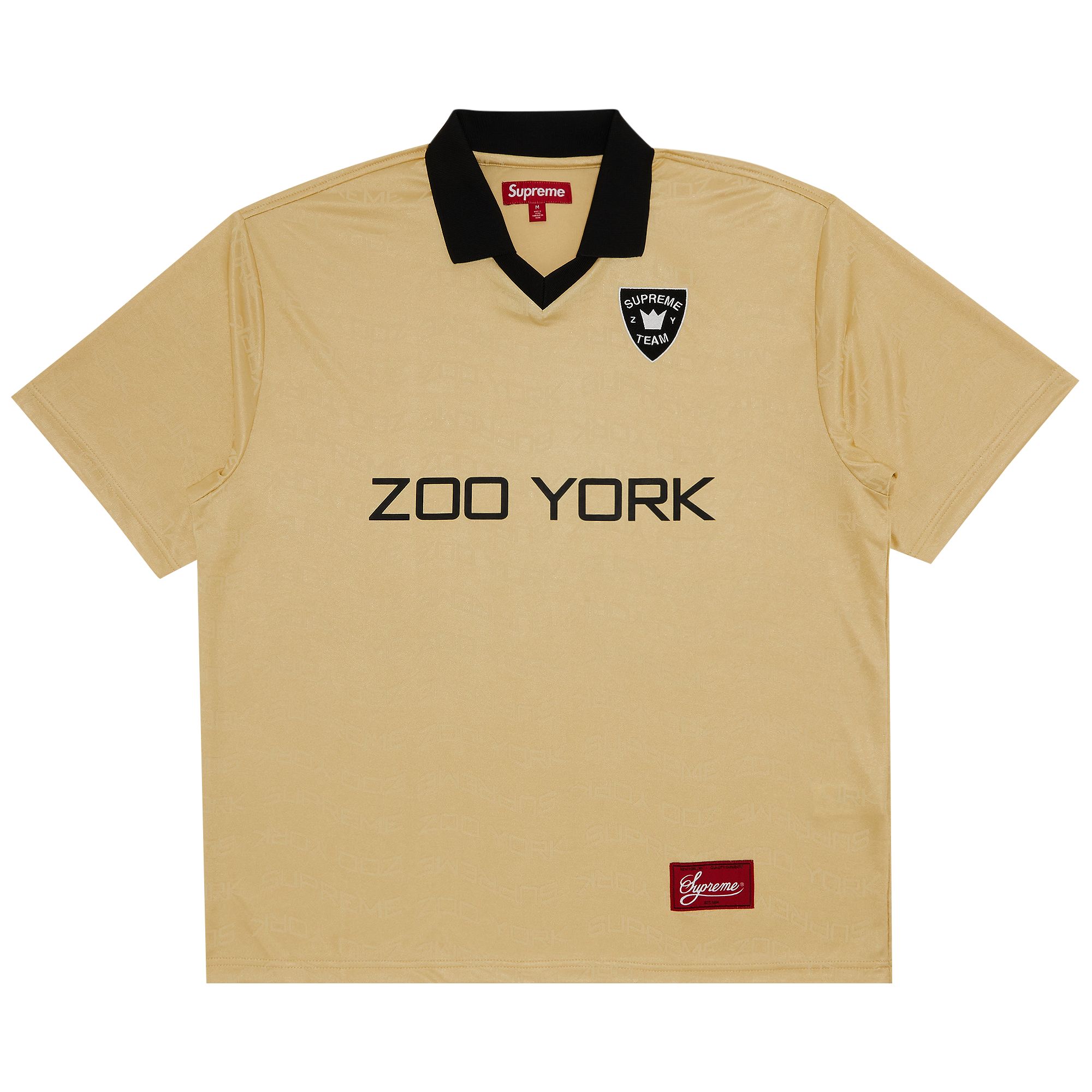 Pre-owned Supreme X Zoo York Soccer Jersey 'gold' | Men's Size S