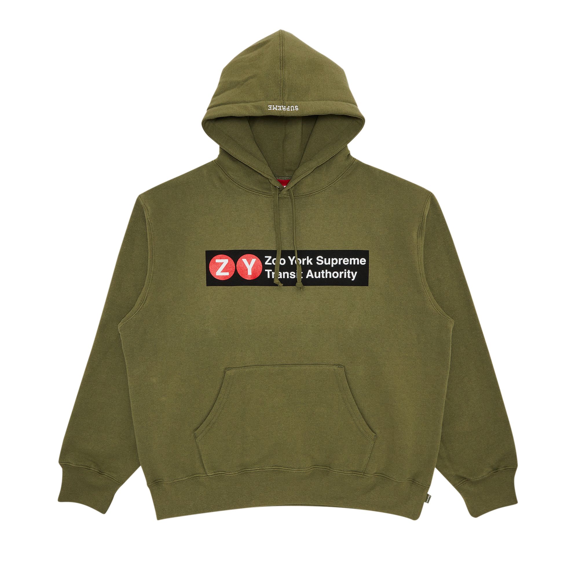 Pre-owned Supreme X Zoo York Hooded Sweatshirt 'light Olive' | Green | Men's Size L