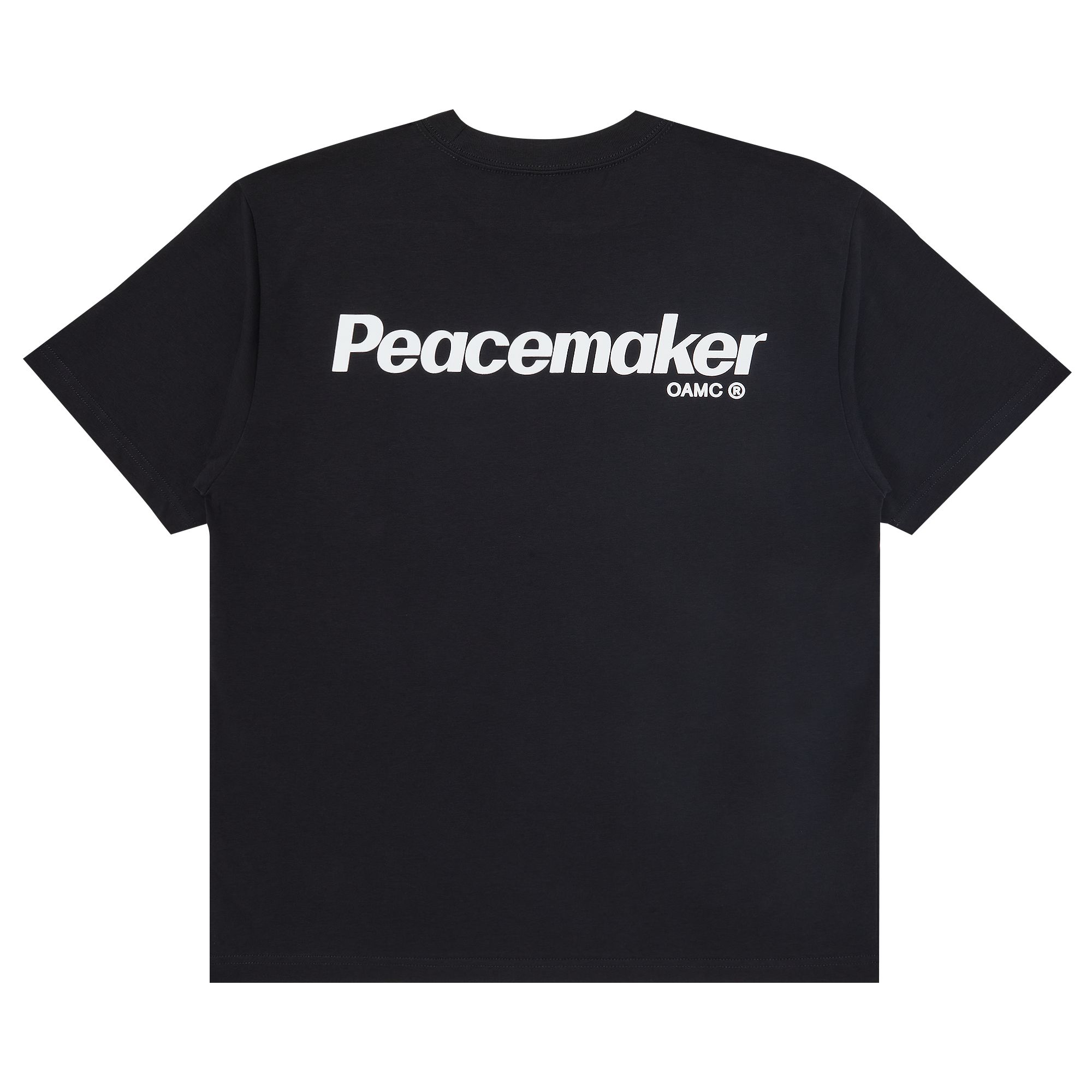 Pre-owned Oamc Goat Exclusive For Manifesto  Peacemaker T-shirt | Black | Men's Size Xl
