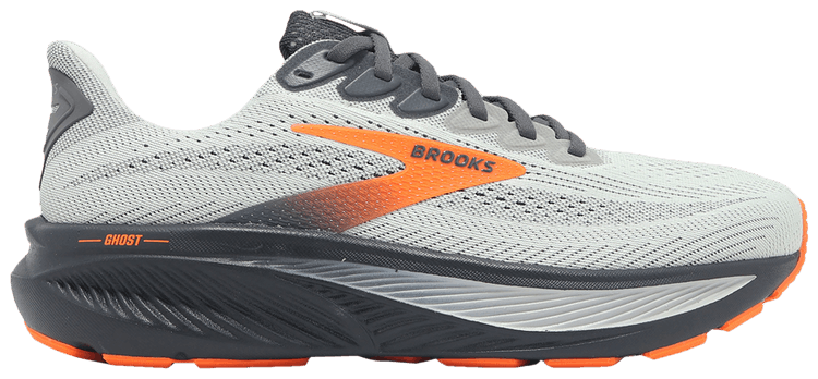 Brooks Ghost 17 Extra Wide Oyster Mushroom Orange Ebony