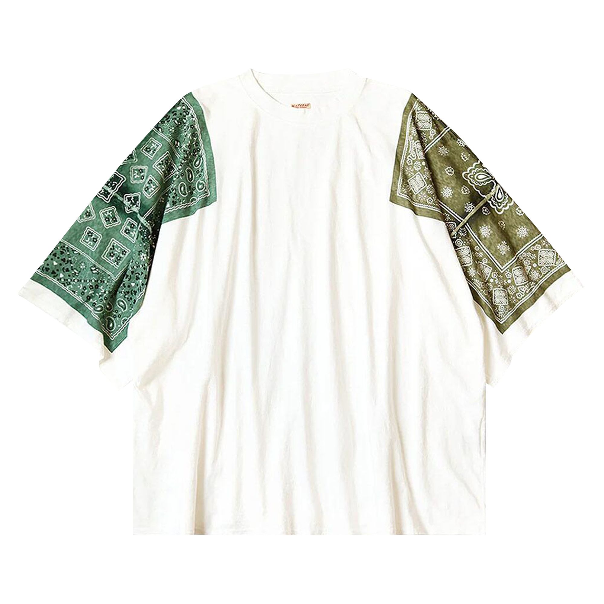 Pre-owned Kapital Jersey Bandanna Huge T-shirt (cookie) 'khaki' | Brown | Men's Size 3