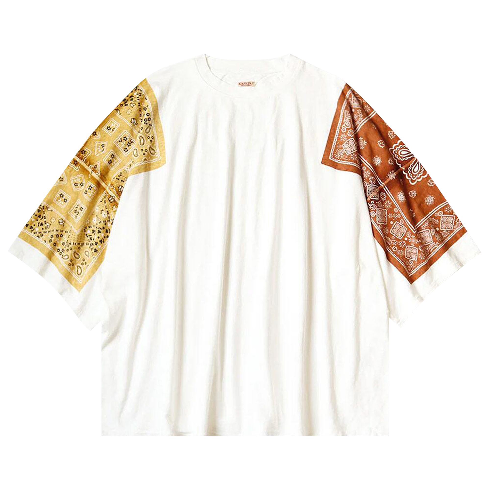 Pre-owned Kapital Jersey Bandanna Huge T-shirt (cookie) 'light Brown' | Men's Size 1