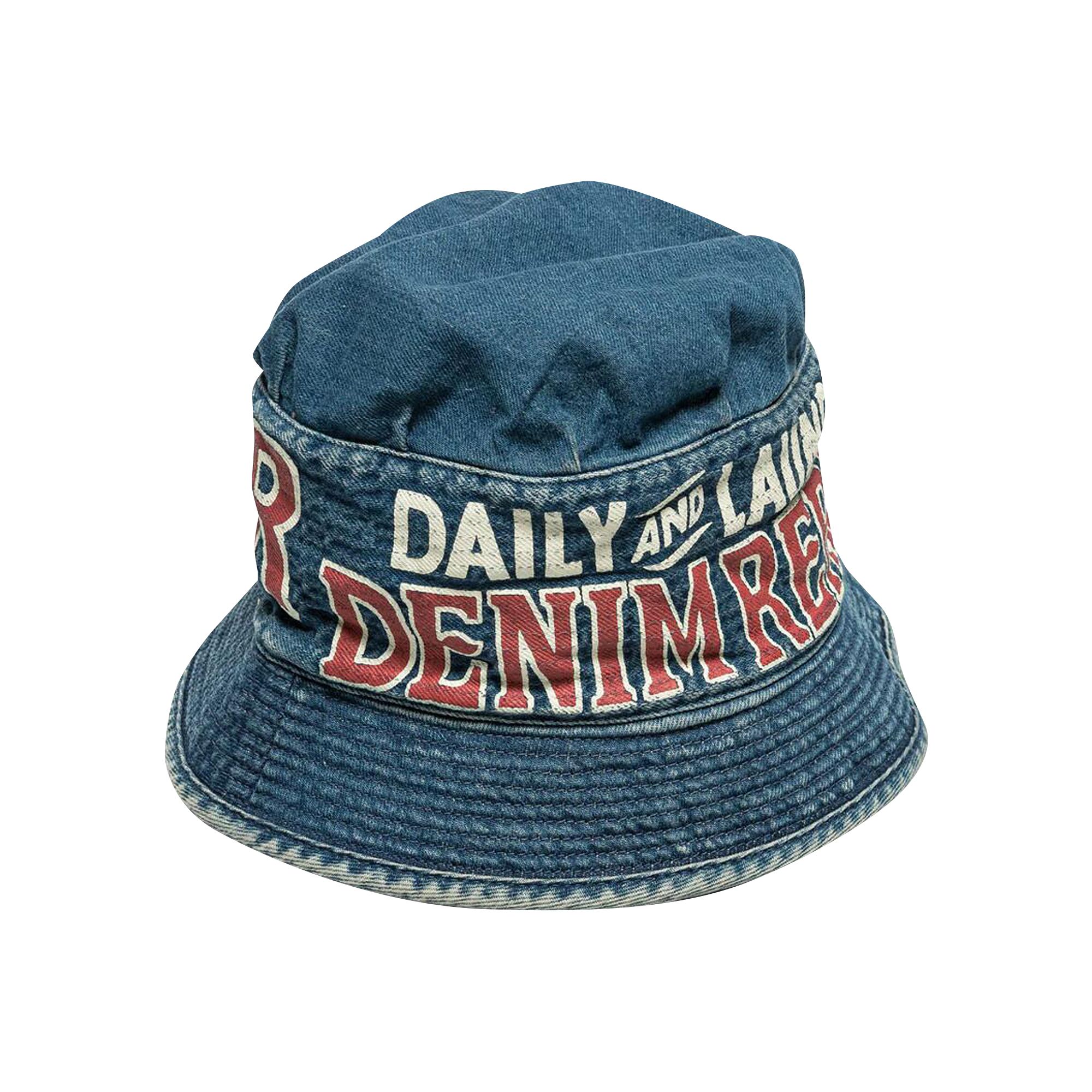 Pre-owned Kapital Denim Laundry Hat 'pro' | Blue | Men's Size Onesize