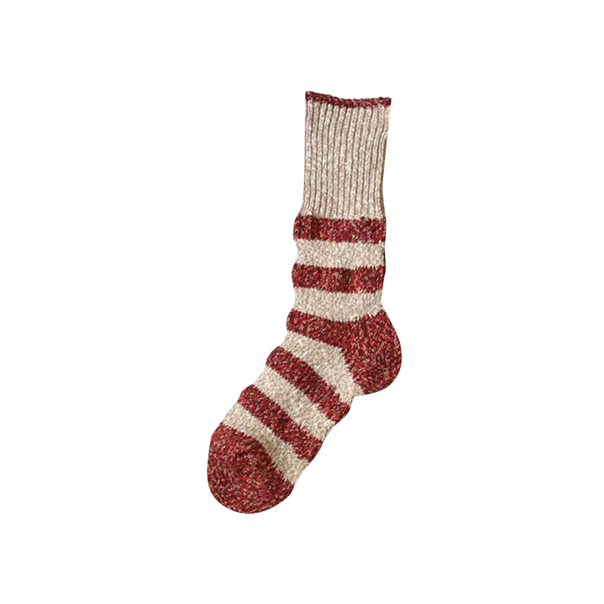 Pre-owned Kapital Flag Stripe Socks 'red' | Men's Size Onesize
