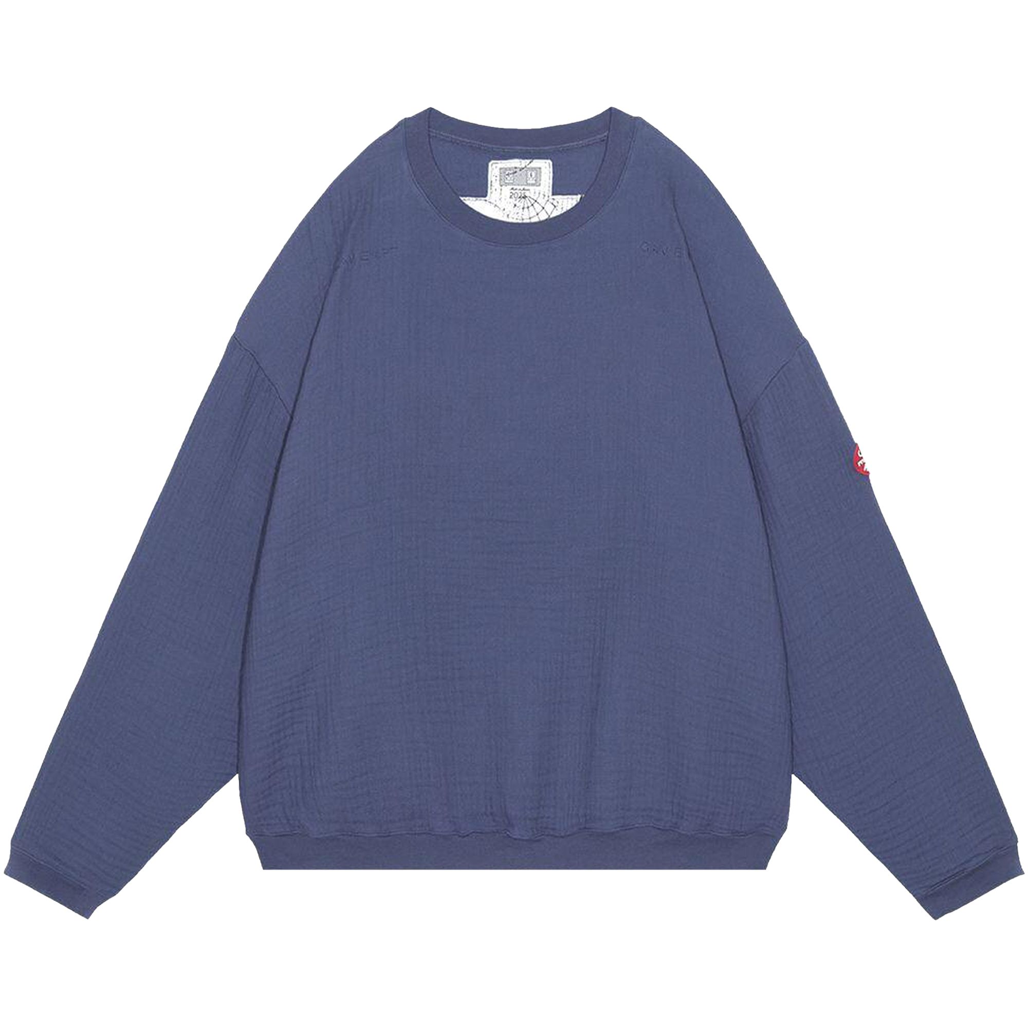 Pre-owned Cav Empt As 1tower Gauze Crewneck 'blue' | Men's Size L