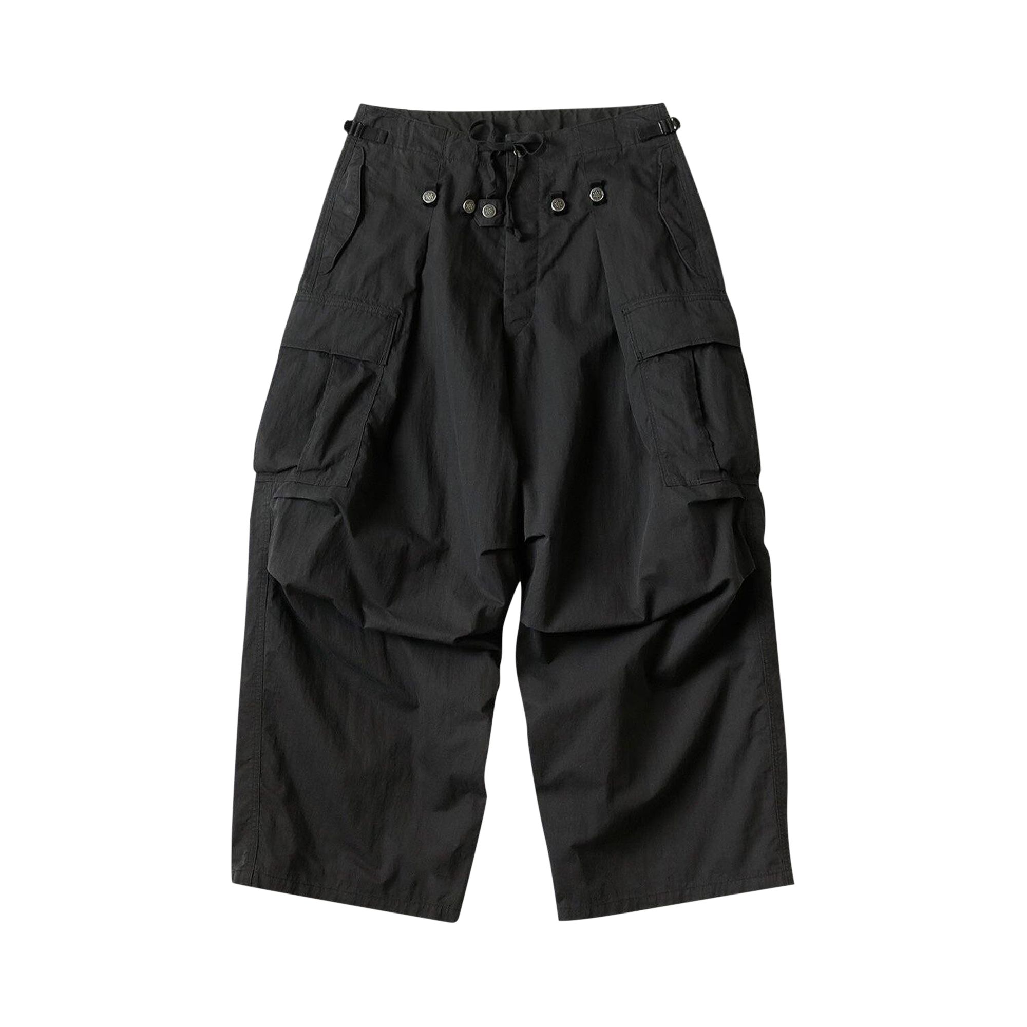 Pre-owned Kapital Ripstop Jumbo Cargo Pants 'black' | Men's Size 3