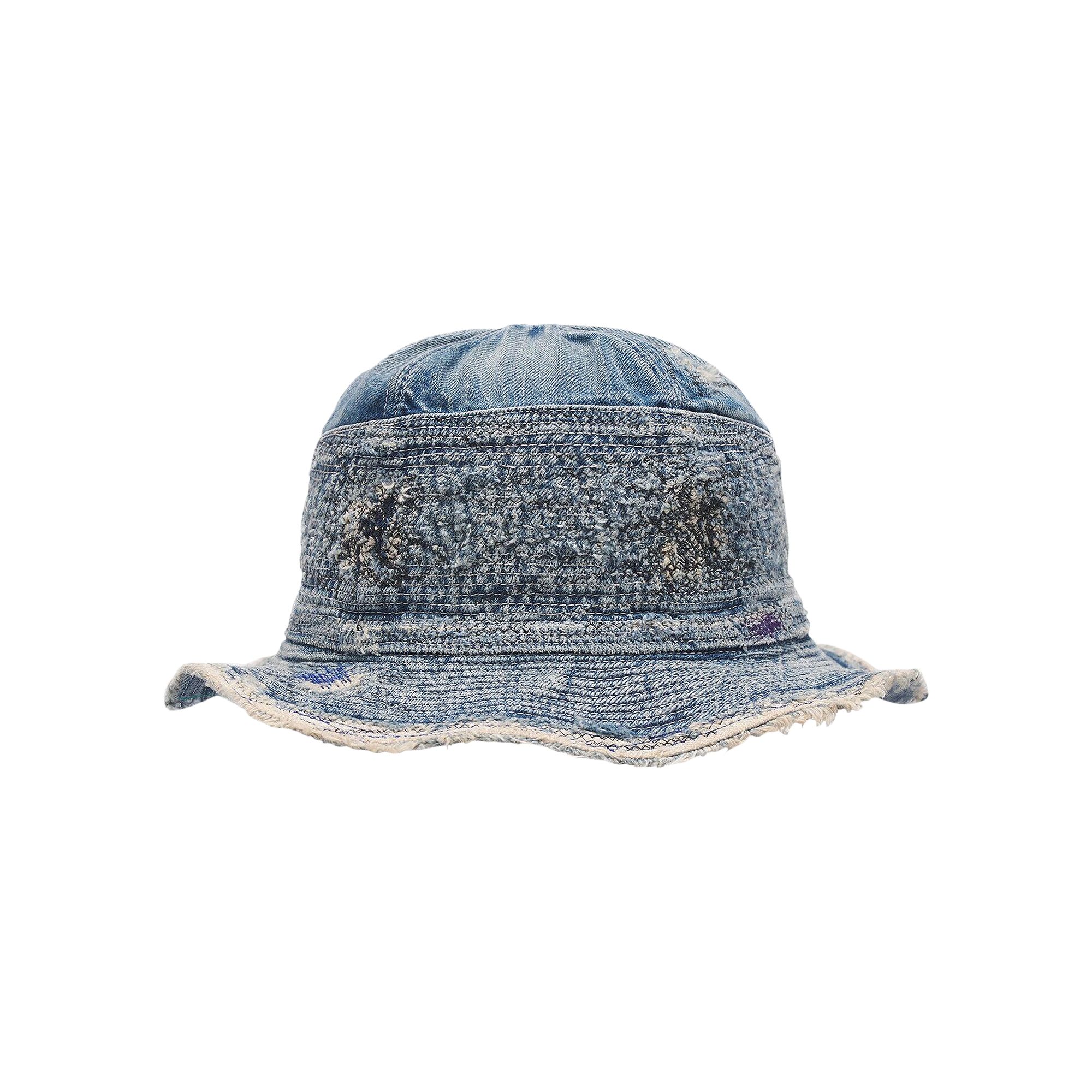 Pre-owned Kapital The Old Man And The Sea Hat (crash Remake) 'blue' | Men's Size Onesize