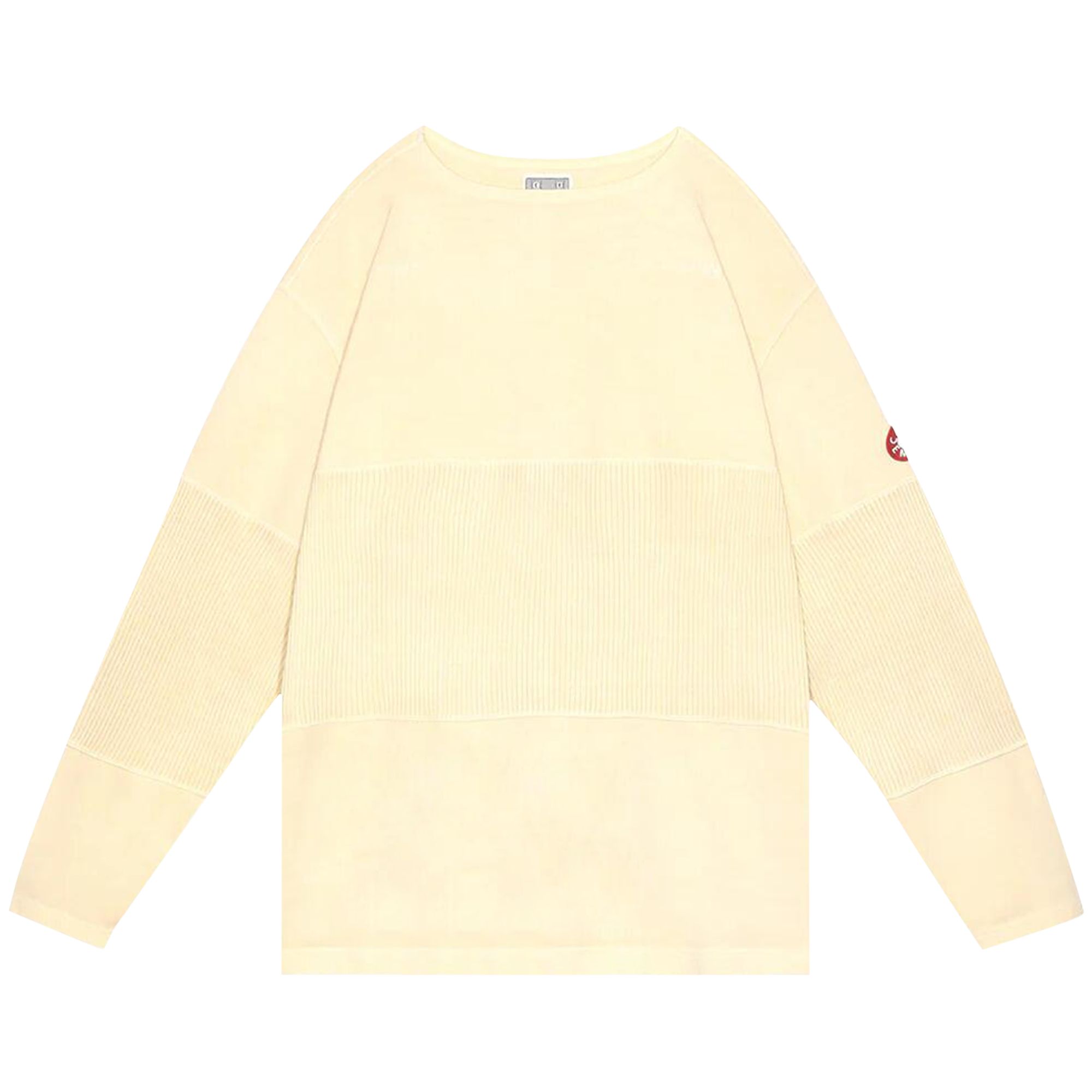 Pre-owned Cav Empt Wide Rib Cut Double Knit Boat Neck 'yellow' | Men's Size Xl