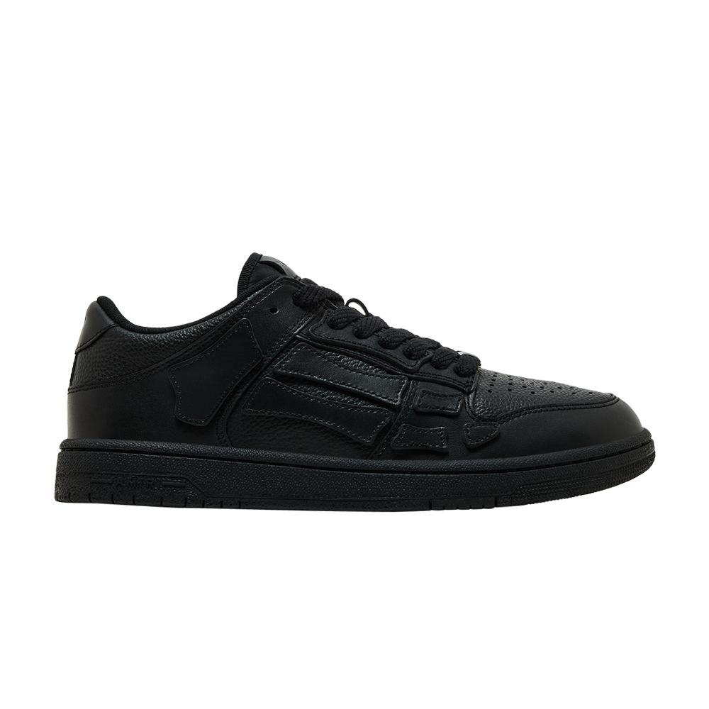 Pre-owned Amiri Skel Top Low 'triple Black' | Men's Size 40