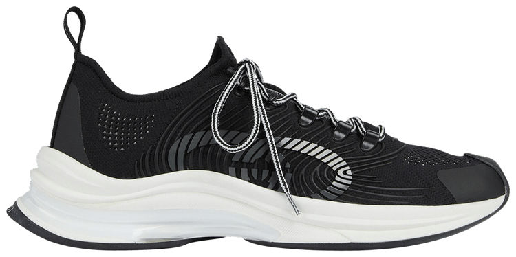 GUCCI｜SNEAKERS (714657 USM10 8442) Buy Gucci Run Sneaker 'Black White' - 714657 USM10 8442