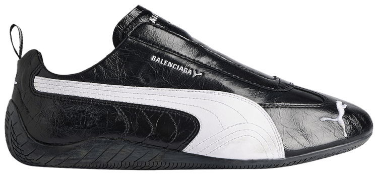 Balenciaga x Speedcat Leather Black White