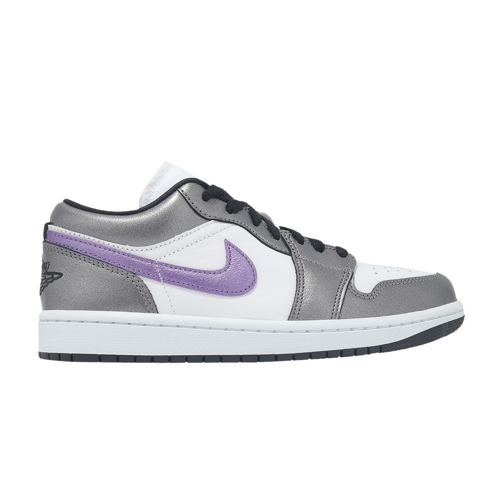 Pre-owned Air Jordan Wmns 1 Low Se 'metallic Purple' | White | Women's Size 6