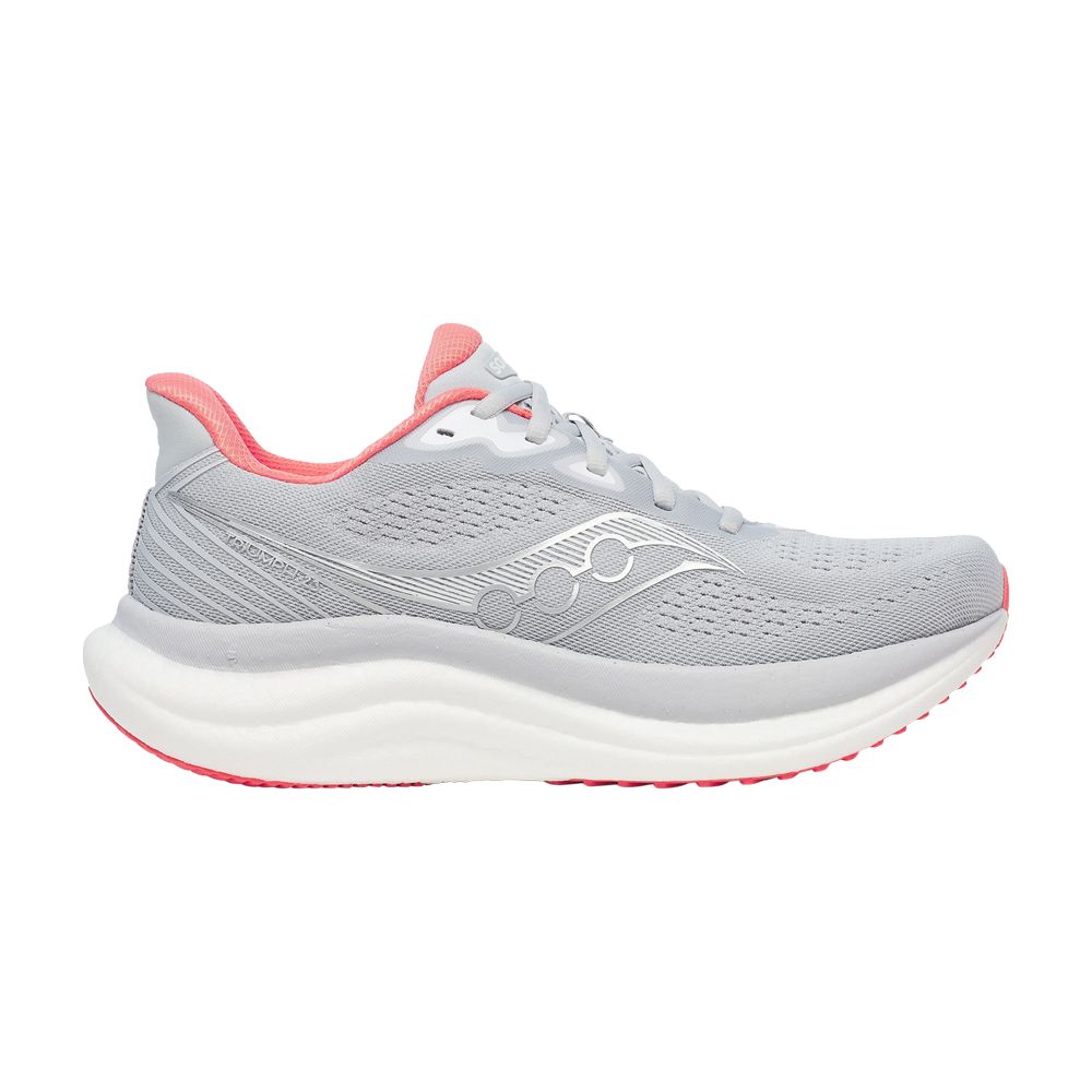 Pre-owned Saucony Wmns Triumph 23 'cloud Coral' | Grey | Women's Size 8.5 In Gray