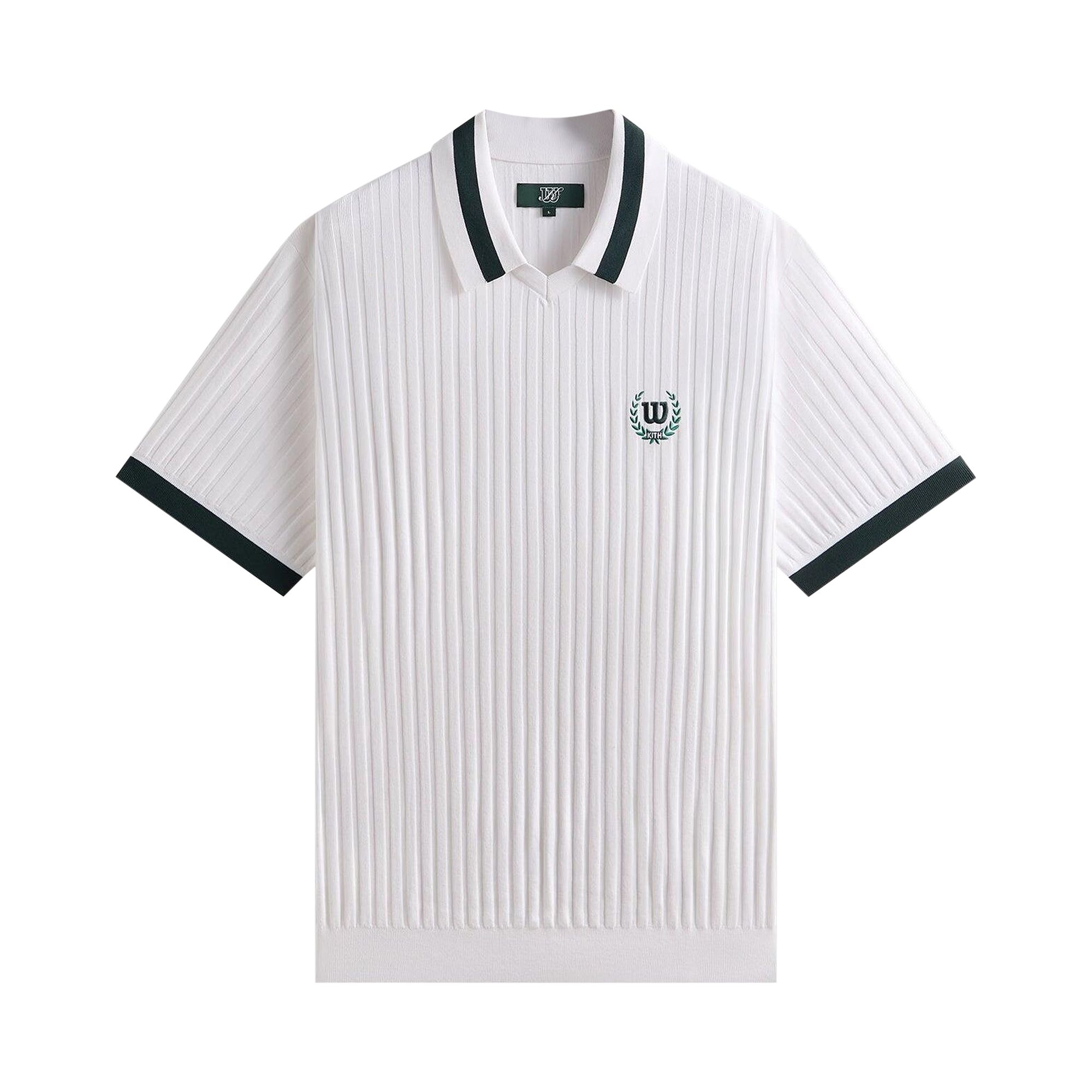 Pre-owned Kith X Wilson V-neck Polo 'white' | Men's Size L