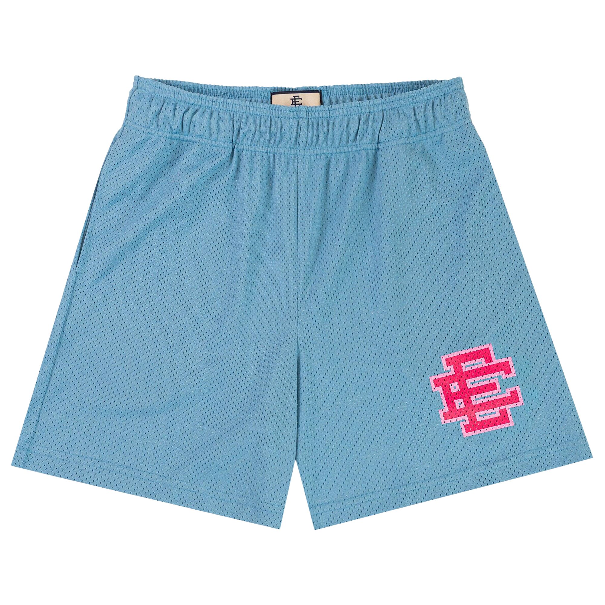 Pre-owned Eric Emanuel Ee Basic Short 'caroline Blue/pink' | Men's Size Xl